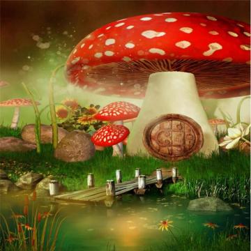 Beibehang Home Decoration Wallpaper Living Room Bedroom Mushroom
