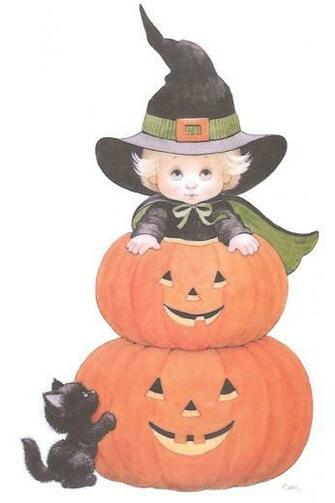 HD Halloween Witch And Black Cat iPhone Wallpaper Background