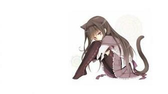 Cute Catgirl Wallpaper