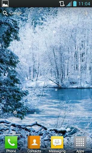 Bigger Falling Snow Live Wallpaper For Android Screenshot