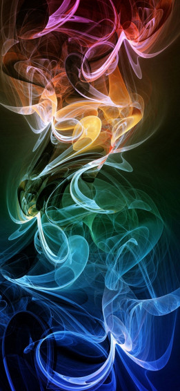 Rainbow Smoke iPhone Wallpaper