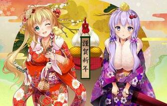 Wallpaper Kawaii Girl New Year Vocaloid Bird Umbrella Anime