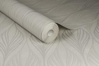 Graham And Brown Optimum White Silver Wallpaper