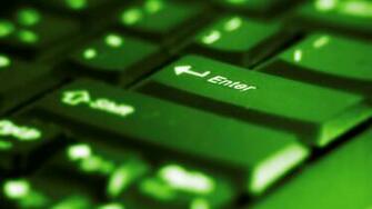Keyboard Computer Wallpaper Green HD With