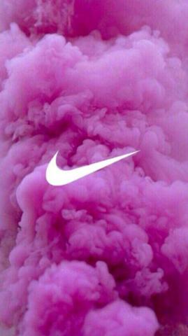 Nike Pink Smoke Wallpaper Butterfly iPhone