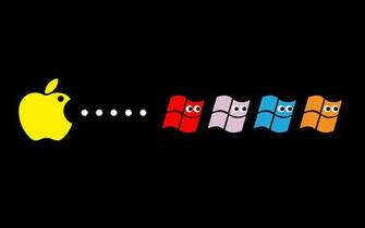 Funny Apple Eat Windows Wallpaper WallscreenHD