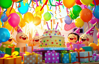 Cocomelon Happy BirtHDay Wallpaper