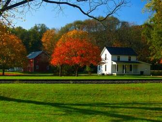Farm Scene Nature Wallpaper