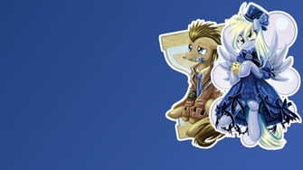 Doc And Derpy Wallpaper By Scootachicken