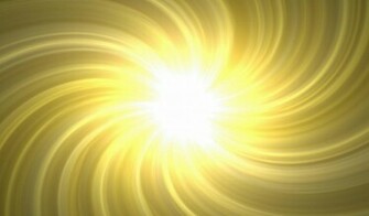 Abstract Yellow Wallpaper With The Sun White Light In Middle
