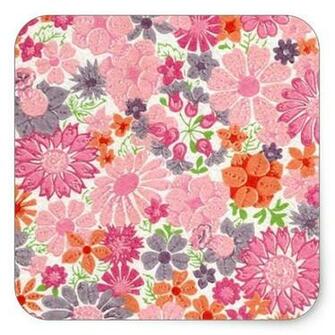 Pink Floral Vintage Background Cute