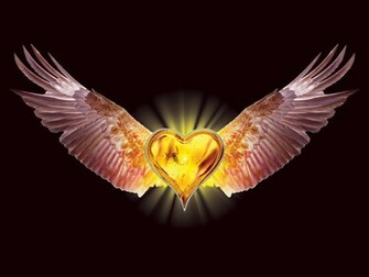 Wallpaper 3d Art Eagle Heart
