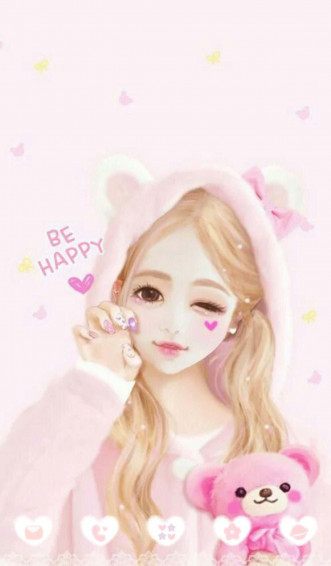 Cute Girly Girl Wallpaper