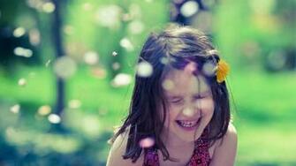 Happy Cute Baby Fun Full HD Wallpaper Rocks