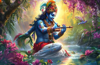 God Krishna HD Wallpaper