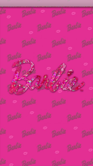 Barbie Background On Pink Wallpaper iPhone