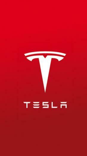 iPhone Wallpaper Tesla Logo