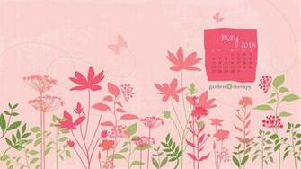 Garden Therapy May Desktop Calendar Maxcalendars