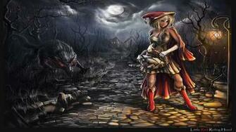 Red Riding Hood Computer Wallpaper Desktop Background