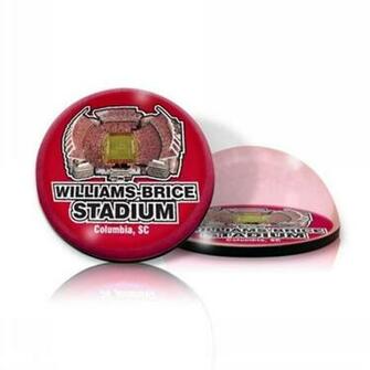 Gamecocks Stadium In Crystal Magnet With Colored Window Gift Box