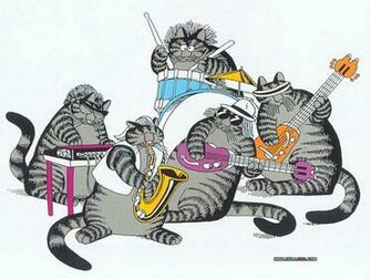 Funny Cat Cartoons Cool HD Wallpaper