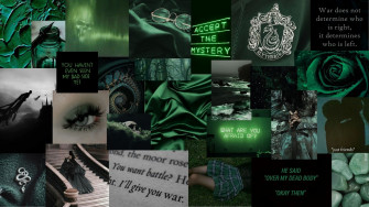Slytherin Collage Wallpaper