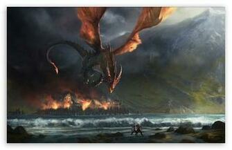 Wings Dragon Fire HD Desktop Wallpaper Widescreen High Definition