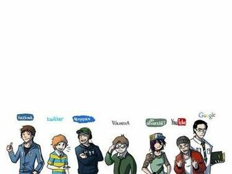 Google Myspace Wikipedia Deviantart Wallpaper