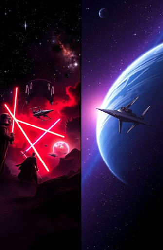 Dual Screen Wallpaper Star Wars