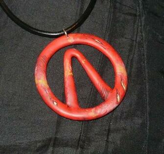 Borderlands Vault Symbol Handmade Pendant By Ganjamira
