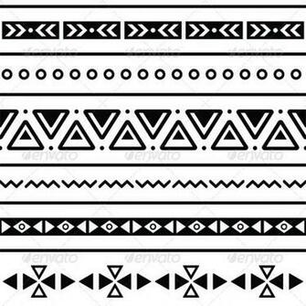 Aztec Seamless Pattern Tribal Black And White Background
