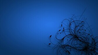 Blue Floral Growth Google Skins Background