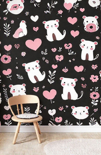 Cute Black And Pink Wallpaper