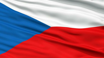 Czech Republic Flag Close Up Realistic Animation Seamless Loop