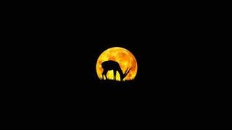 Antelope Silhouette Vector HD Wallpaper New