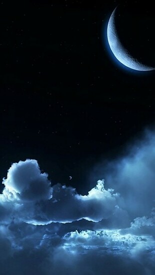 Blue Moon Wallpaper iPhone