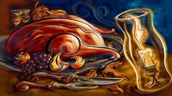 Thanksgiving Roasted Turkey Wallpaper