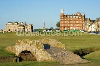 The Famous Swilcan Bridge On St Andrews Old Course Mural