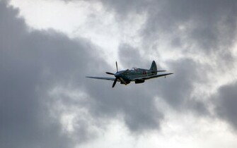 Wallpaper Spitfire Clouds Airplanes Planes Background Computer