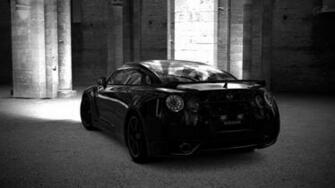 Central Wallpaper Black Nissan Gt R R35 Skyline HD