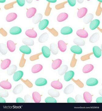 Mochi Or Dango Seamless Pattern Vector Image