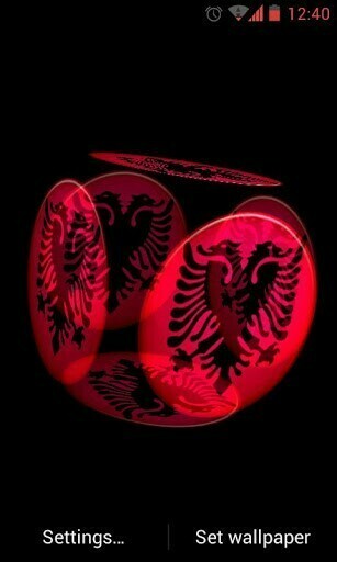 Bigger Albania Flag Live Wallpaper For Android Screenshot
