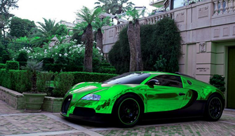 China Garage We Just Love Cars Green Bugatti Veyron