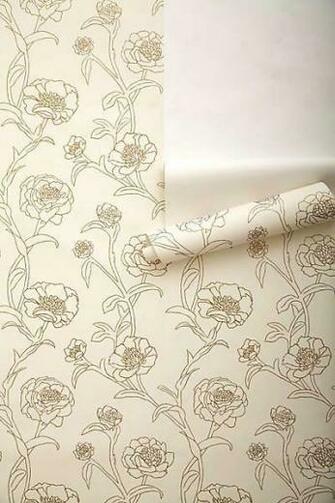 Anthropologie Inked Peonies Wallpaper Home Stuff