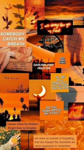 Orange Aesthetic Wallpaper