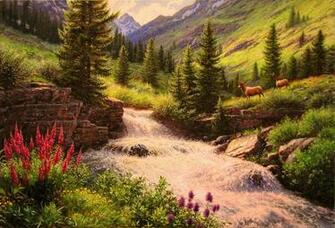 Mountain Stream Wallpaper HD Desktopinhq