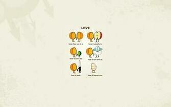 Love Minimalistic Orange Humor Quotes Funny Knives Apples