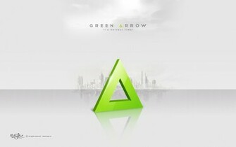 Green Arrow Wallpaper Stock Photos