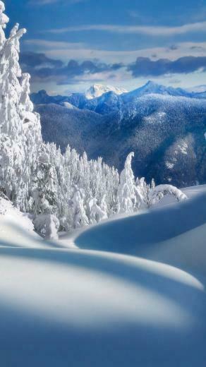 HD Nature Winter Snow Wallpaper For iPhone 6s Plus