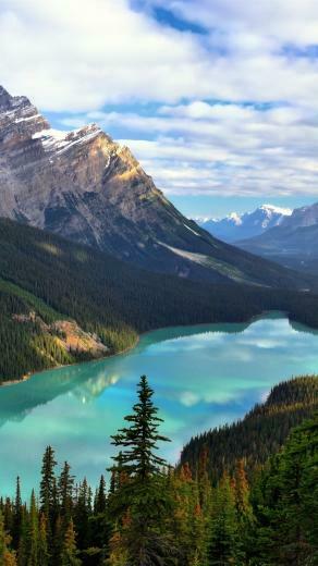 Canada Alberta Banff National Park Mount Patterson Peyto Lake